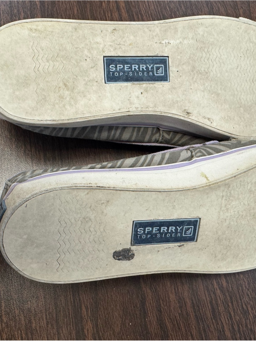 Sperry Two-Tone Purple and Gray Boat Shoes - Picture 5 of 5
